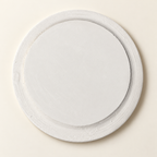 Underside of a white Break A Plate celebration plate